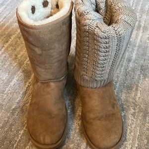 UGG boots that can be worn two ways, size 8, camel color